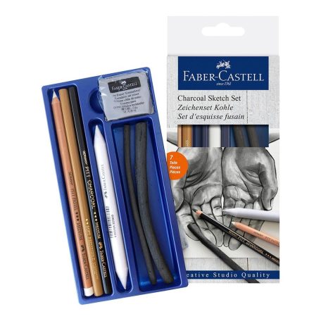 Faber-Castell Creative Studio faszén rajzkészlet , Charcoal / Faber Castell Sketch Set (1 csomag)