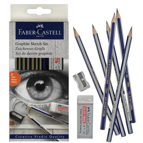 Faber-Castell Grafitceruza készlet , Graphite / Faber Castell Sketch Set Goldfaber (1 csomag)