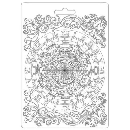 Textúra alap A5, Alchemy astrology / Stamperia Soft Mould (1 db)