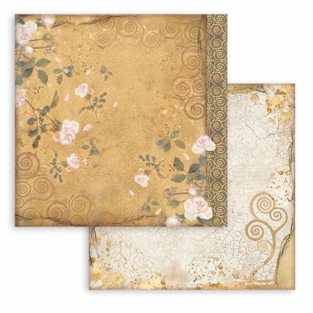 Stamperia Scrapbook papírkészlet 12" (30 cm) - Klimt - Maxi Background selection - Paper Pack (10 ív)