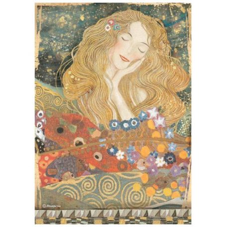 Rizspapír A4, Klimt from the Beethoven Frieze / Stamperia Rice Paper (1 ív)