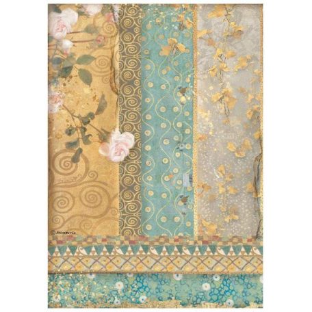 Rizspapír A4, Klimt Gold Ornaments   / Stamperia Rice Paper (1 ív)