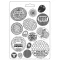 Textúra alap A4, Klimt rounded patterns / Stamperia Soft Mould (1 db)
