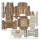 3D papír díszítőelem készlet , Lady Vagabond Lifestyle / Stamperia 3D Paper Kit (1 csomag)