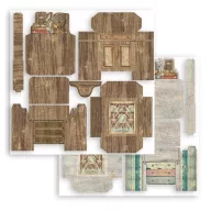   3D papír díszítőelem készlet , Lady Vagabond Lifestyle / Stamperia 3D Paper Kit (1 csomag)