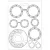 Textúra alap A5, Lady Vagabond Lifestyle goggles / Stamperia Soft Mould (1 db)