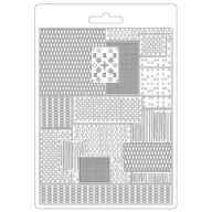   Textúra alap A5, Lady Vagabond Lifestyle metal pattern / Stamperia Soft Mould (1 db)