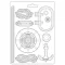 Textúra alap A4, Lady Vagabond Lifestyle navigate / Stamperia Soft Mould (1 db)
