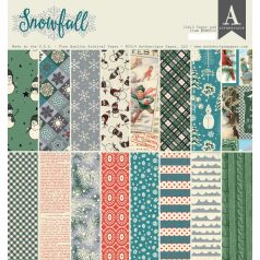   Papírkészlet 12" (30 cm),  Snowfall/ Authentique Paper Pad (18 lap)