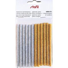   Ragasztórúd 11,2 mm, Gold/silver glitter / Glue Sticks (12 db)