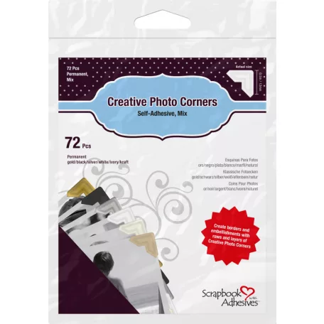 Fotósarok , Mix / Scrapbook Adhesives Creative Photo Corners (72 db)