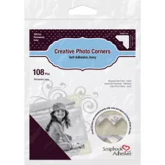   Fotósarok , Ivory / Scrapbook Adhesives Creative Photo Corners (108 db)