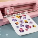Nyomtatható matrica lapok - Nyomtatható öntapadós (átlátszó) A4, Clear stickers paper / Silhouette materials (8 ív)