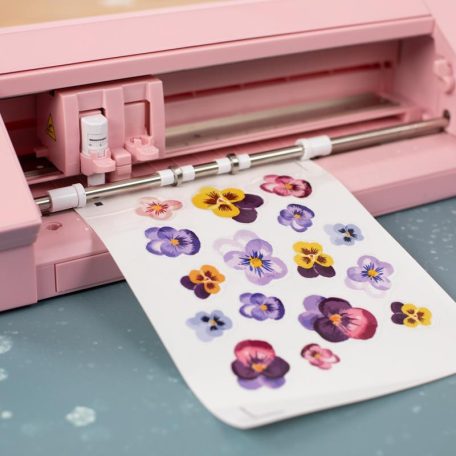 Nyomtatható matrica lapok - Nyomtatható öntapadós (átlátszó) A4, Clear stickers paper / Silhouette materials (8 ív)