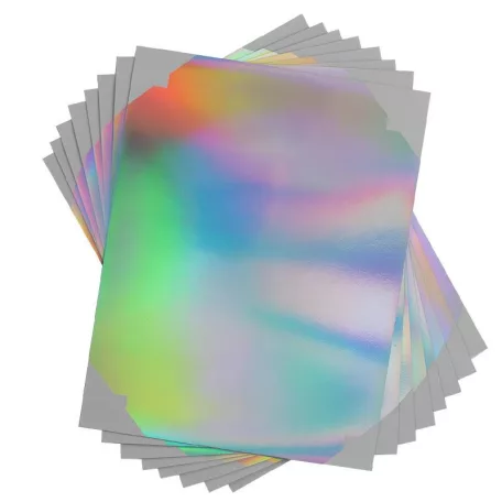 Matrica lapok - holografikus A4, Sticker Sheets - Holographic  / Silhouette materials (8 ív)