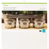   Cricut öntapadós fólia lapok 12" (30 cm) - White & Black Removable - Premium Vinyl (20 ív)