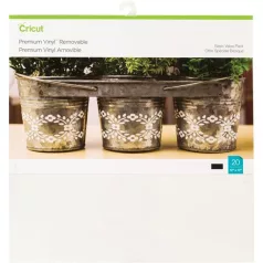   Cricut öntapadós fólia lapok 12" (30 cm) - White & Black Removable - Premium Vinyl (20 ív)