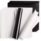 Cricut öntapadós fólia lapok 12" (30 cm) - White & Black Removable - Premium Vinyl (20 ív)