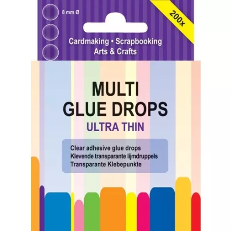 Ragasztópötty Ø 8 mm, Vékony Ultra Thin/ JEJE Multi Glue Drops (200 db)
