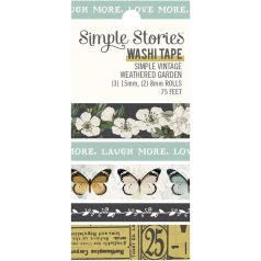  Dekorációs ragasztószalag , Washi Tape / Simple Stories Simple Vintage Weathered Garden (2 db)
