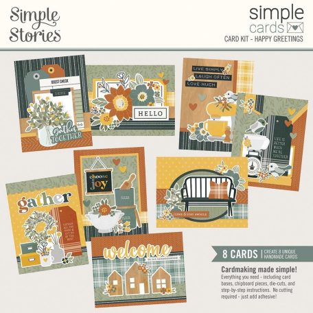 Kivágatok , Simple Cards Card Kit / Simple Stories Hearth & Home (1 csomag)