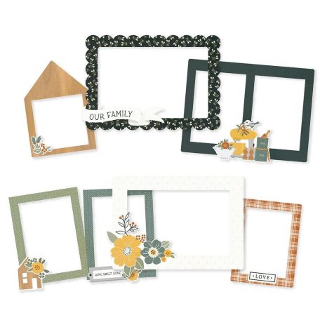 Chipboard , Chipboard Frames / Simple Stories Hearth & Home (1 csomag)