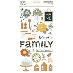   Chipboard 6"X12", Chipboard / Simple Stories Hearth & Home (1 ív)