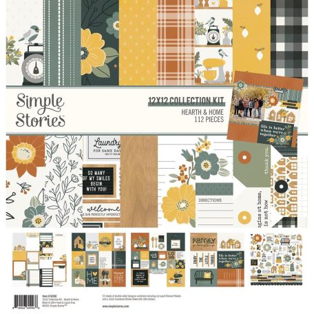 Papírkészlet 12" (30 cm), Collection Kit / Simple Stories Hearth & Home (1 csomag)