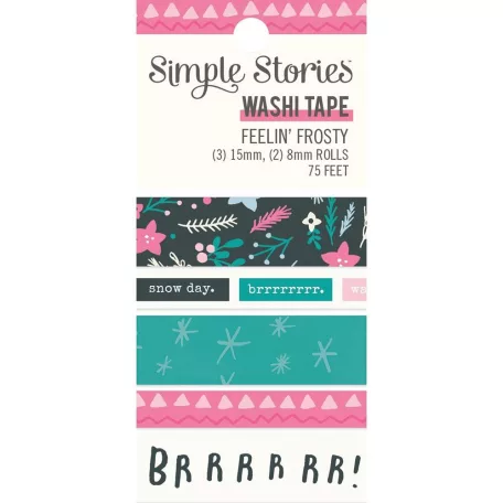 Dekorációs ragasztószalag , Washi Tape / Simple Stories Feelin' Frosty (2 db)