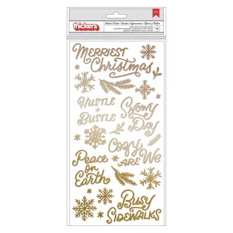 Matrica , Puffy Stickers / Crate Paper Busy Sidewalks (2 ív)