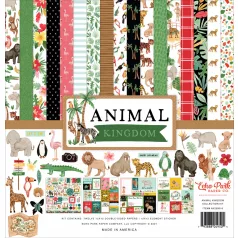   Scrapbook Papírkészlet 12" (30 cm) Animal Kingdom Collection Kit (1 csomag)