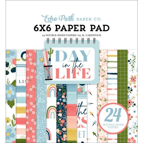 Papírkészlet 6" (15 cm), Day In The / Echo Park Paper Pack (24 lap)
