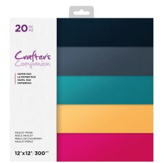   Scrapbook papírkészlet 12" (30 cm), Paisley Pearl Pearl / Crafter's Companion Paper Pad (20 lap)