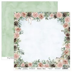   Scrapbook papír 12" (30 cm), Winter Time 2/ ScrapBoys Paper (1 ív)