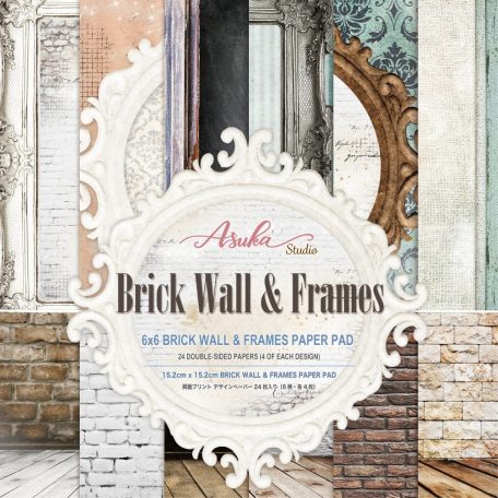 Papírkészlet 6" (15 cm), Brick Wall & Frames / Memory Place Paper Pack (24 lap)