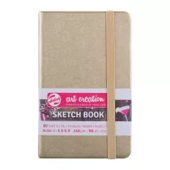   Talens Art Creation Rajz- és Vázlatfüzet 9x14cm, White Gold / Sketch Book (80 lap)