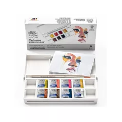   Akvarellfesték készlet 8 szín, Portrait pocket set / Winsor&Newton Cotman Watercolour (1 db)