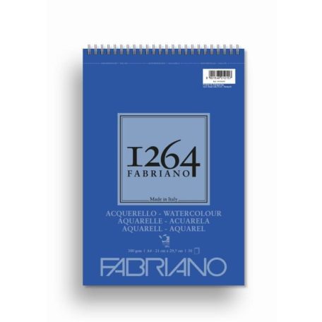 Akvarellpapír tömb A5, 300 g Spirálos/ Fabriano 1264 (20 lap)