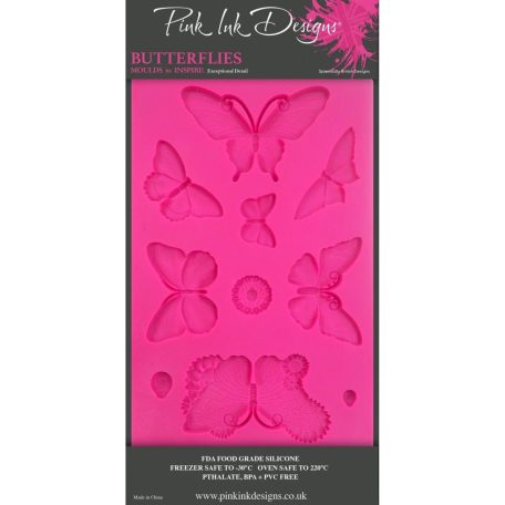 Öntőforma , Butterflies / Pink Ink Designs Silicone Mould (1 db)