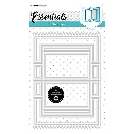 Vágósablon , Storybook folder cardshape Essentials nr.125 / SL Cutting Die (1 csomag)