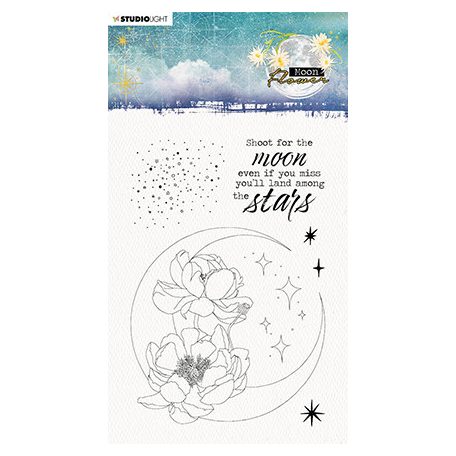 Szilikonbélyegző , Shoot for the Moon Moon Flower Collection nr.132 / SL Clear Stamp (1 csomag)