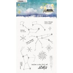   Szilikonbélyegző , Sky full of stars Moon Flower Collection nr.135 / SL Clear Stamp (1 csomag)