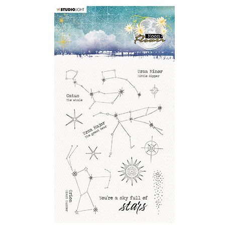 Szilikonbélyegző , Sky full of stars Moon Flower Collection nr.135 / SL Clear Stamp (1 csomag)