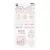 Chipboard matrica 10,5x22cm, Sticker sheet Chipboard / Piatek13 Let your creativity bloom (1 ív)