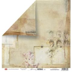   Scrapbook papír 12" (30 cm), Blooming Grunge Scrapbooking paper / Craft&You Paper (1 ív)