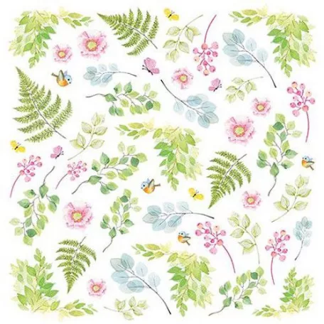 Scrapbook papír 12" (30 cm), Woodland Story sheet elements to cut out / Craft&You Paper (1 ív)