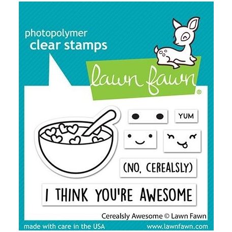 Szilikonbélyegző LF2730, Cerealsly Awesome / Lawn Fawn Clear Stamps (1 csomag)