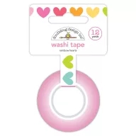   Dekorációs ragasztószalag , Rainbow Hearts / Doodlebug Design Washi Tape (1 db)