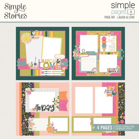 Kivágatok , Laugh & Love / Simple Stories Simple Pages Kit (1 csomag)