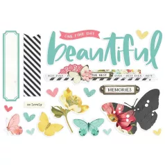   Kivágatok , Beautiful Memories / Simple Stories Simple Pages Pieces (1 csomag)